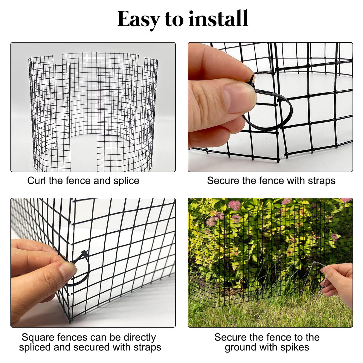 15 PCS Round Plant Protector from Animals, 5 Pack 12'' x 12'' Metal Plant Cages, Metal Mesh to Keep Animals Out, Garden Protection Bunny Barricades, Wire Plant Protectors for Rabbits Chicken Duck