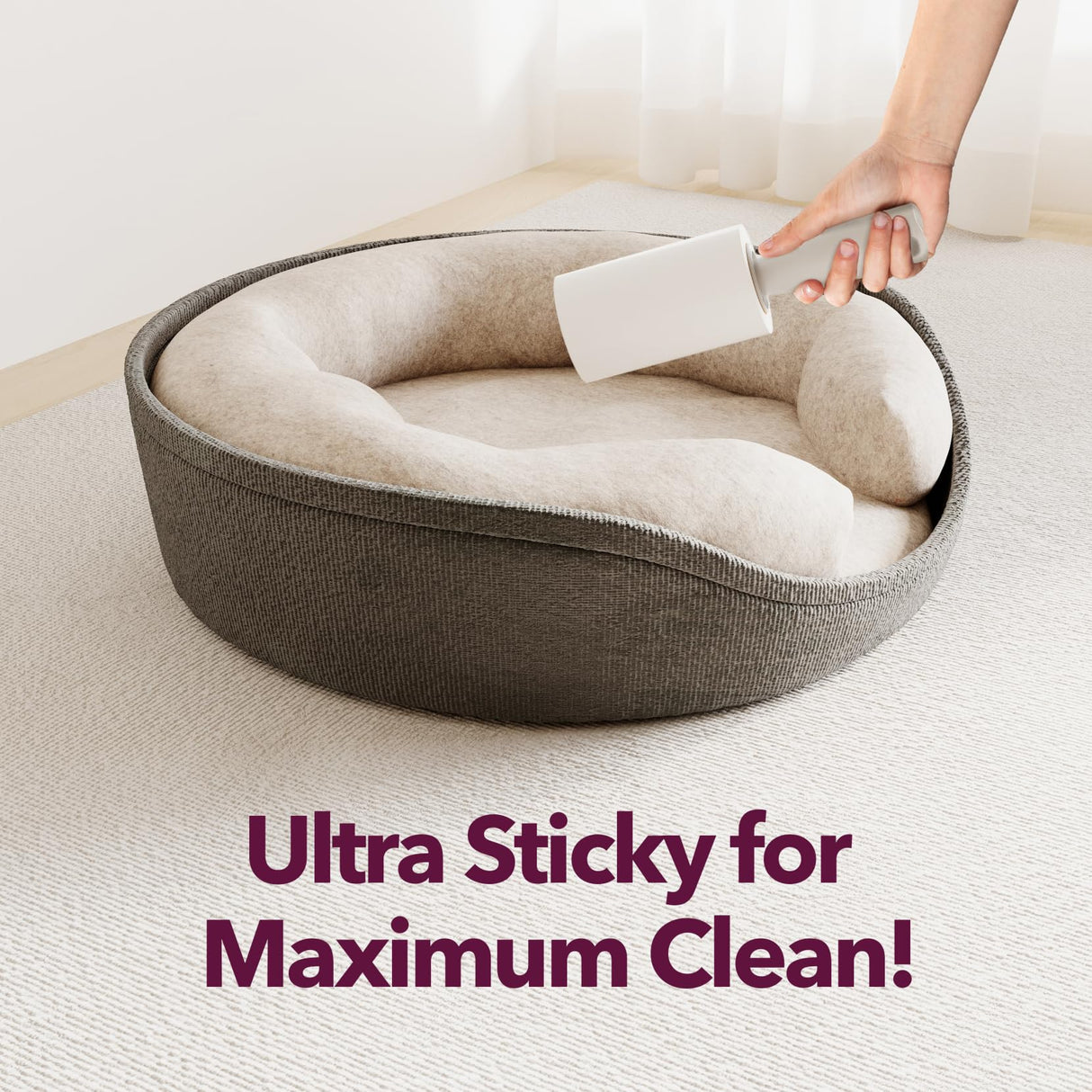 Lint Rollers for Pet Hair Extra Sticky, 550 Sheets Mega Value Set Lint Roller with 2 Upgraded Handles, 5 Rollers Portable Pet Lint Remover for Clothes, Furniture, Carpet, Dog & Cat Hair Removal