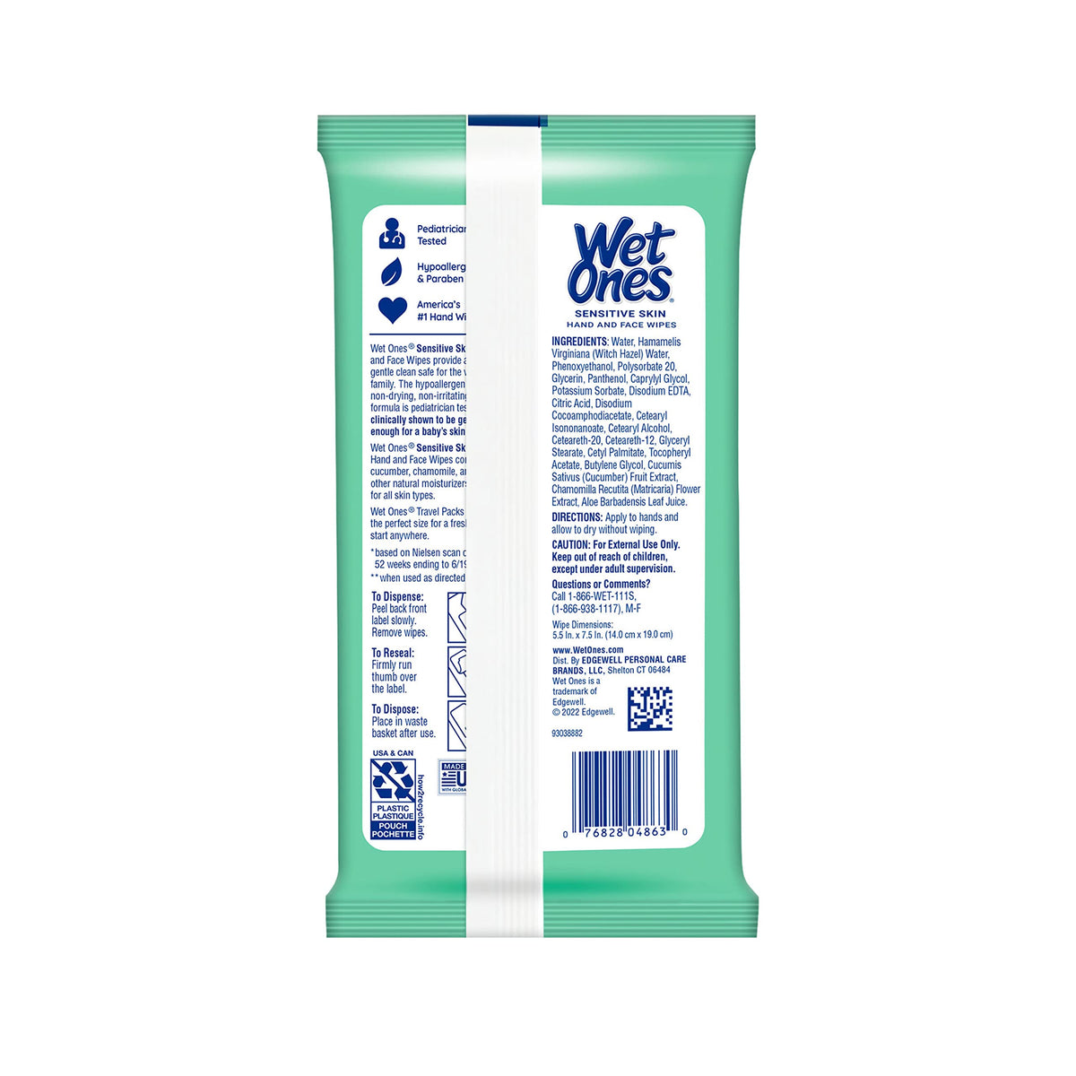 Wet Ones Hand Wipes, 20 Wipes (Pack of 10)