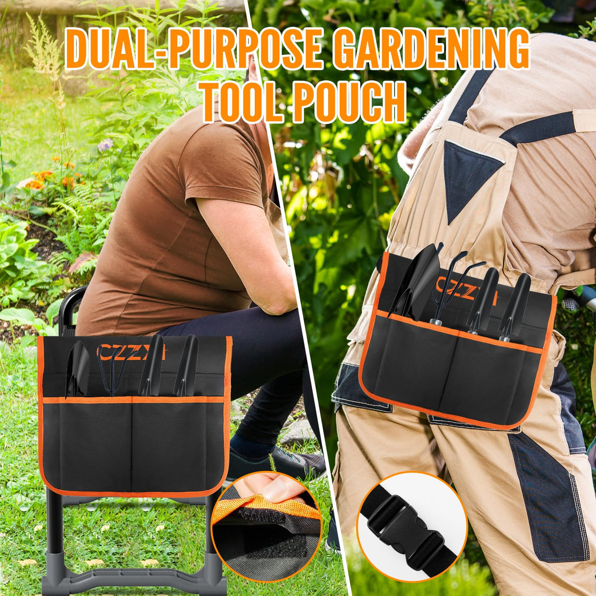 CZZXI Garden Kneeler and Seat, Wider and Thicker Kneeling Pad