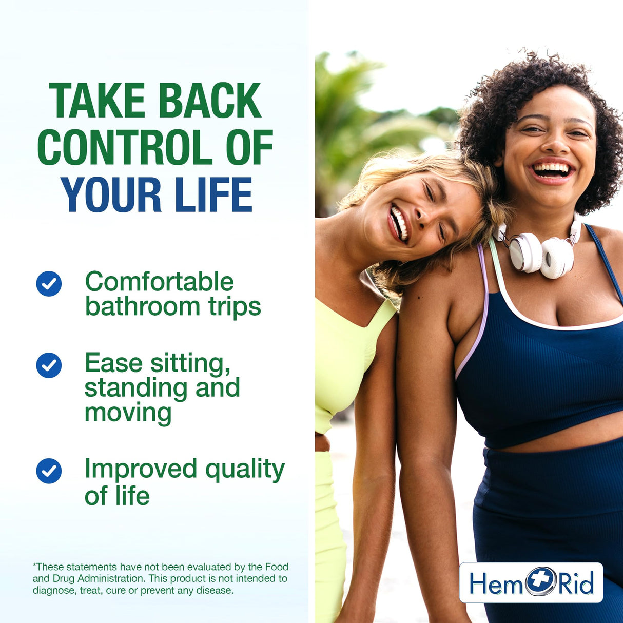 HemRid Plus Advanced Herbal Comfort Formula - 45 Veggie Capsules for Enhanced Comfort & Wellness, Featuring Horse Chestnut, Witch Hazel & More - Proudly Made in The USA