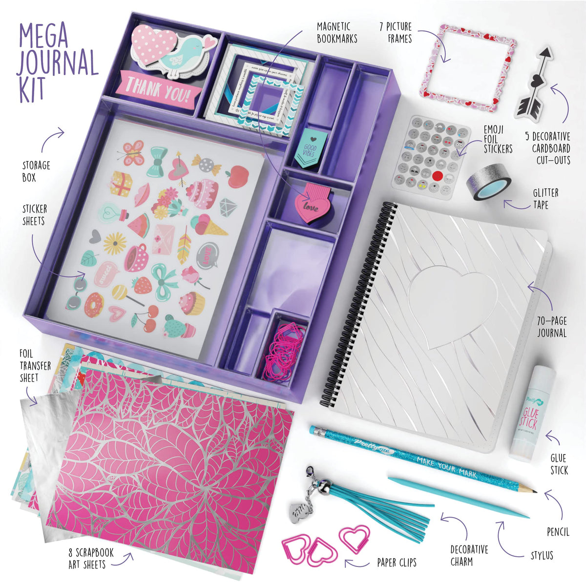 DIY Journal Kit for Girls - Gift for 8-14 Year Old Girl - Crafts for Teen