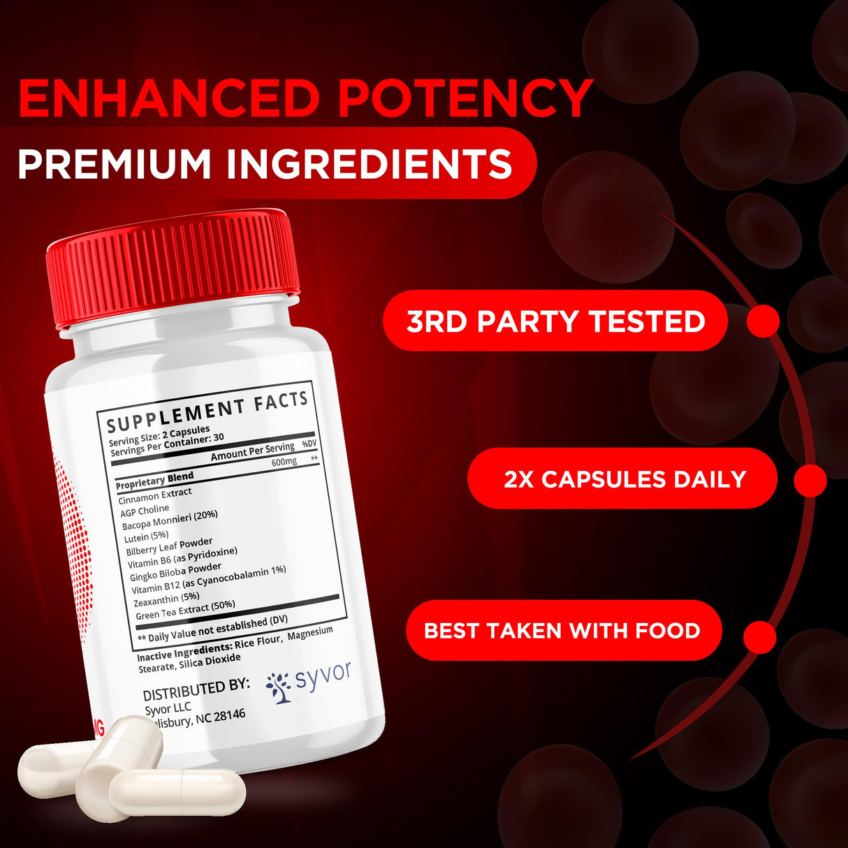 Glyco Sync Capsules, Official Glyco Sync Balance Pills with All Natural Ingredients, Advanced Formula GlycoSync Joint Support for Health and Wellness Extra Strength for Men and Women (60 Capsules)