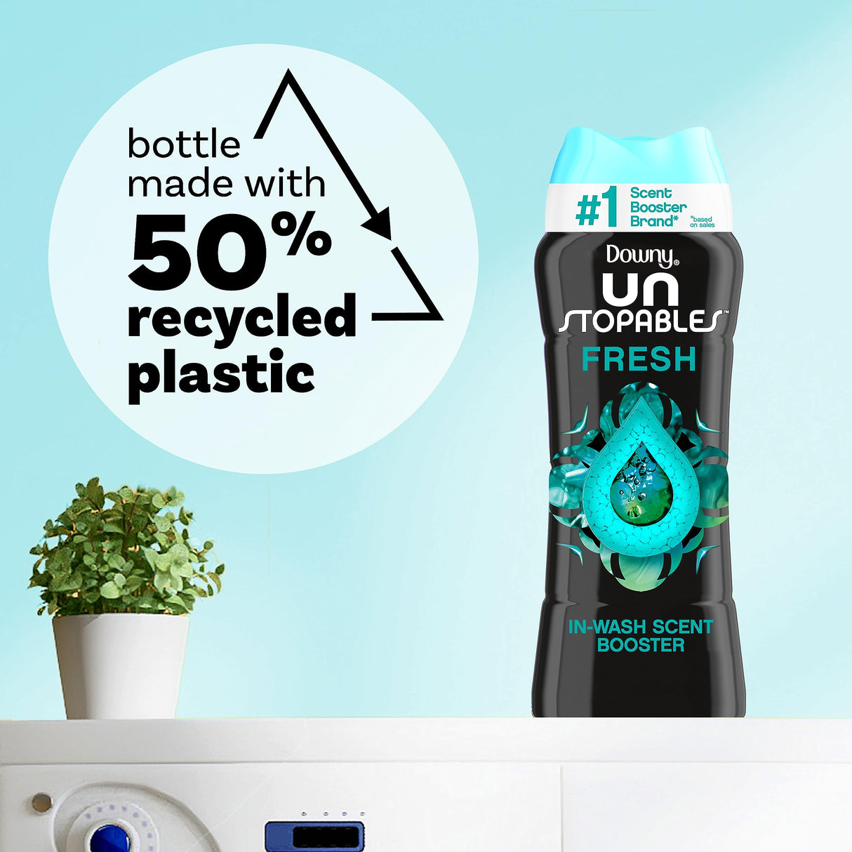 Downy Unstopables In Wash Scent Booster Beads, Fresh Scent, 24 oz, Laundry Beads for Odor Protection (Packaging May Vary)