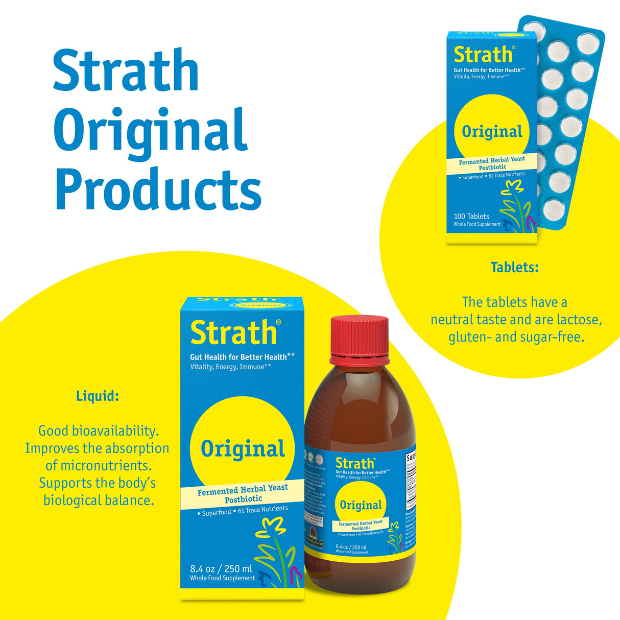 Strath Nutritional Yeast Liquid Syrup 8.4 Oz - Vegetarian, Lactose Free, Artificial Additive Free - Digestive Support, Nutrient Absorption - Unflavored Daily Supplement - Prebiotic and Postbiotic