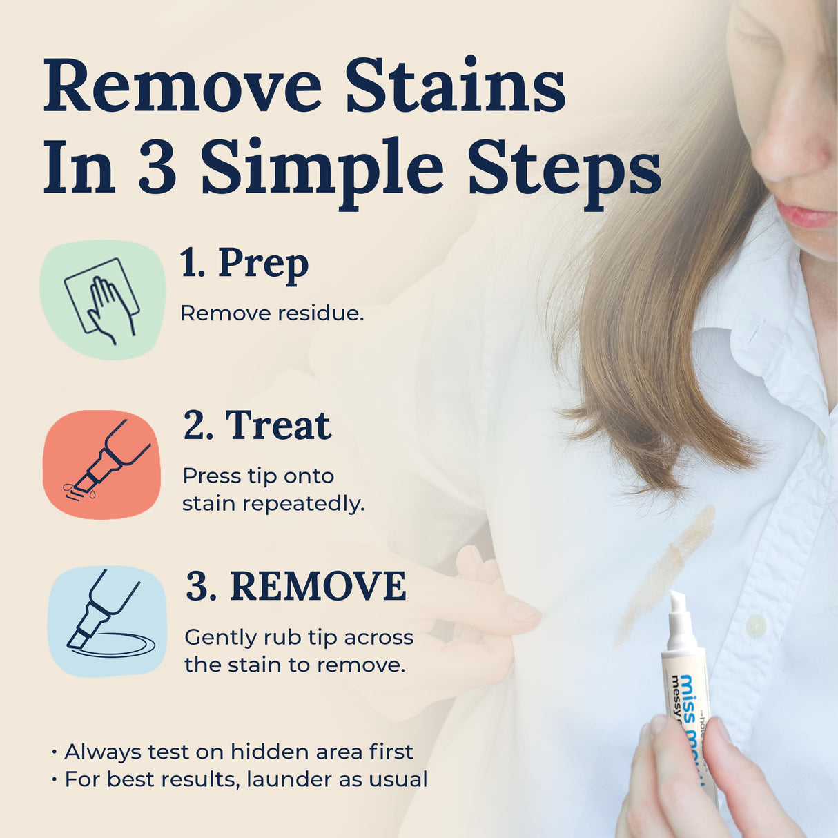 Miss Mouth's Messy Eater Stain Treater Spray - 4oz 3 Pack Stain Remover - Newborn & Baby Essentials - No Dry Cleaning Food, Grease, Coffee Off Laundry, Underwear, Fabric