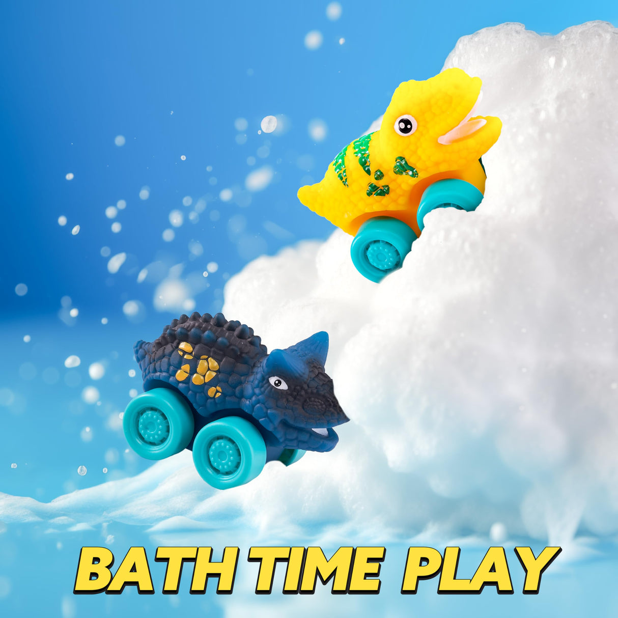 JOYIN Dinosaur Toys for Kids 2-4, Toddler Boy Toys, Dinosaur Carrier Truck with 6 Rubber Car Vehicles, Christmas Birthday Gifts with Music & Lights for 2 3 4 5 Year Old