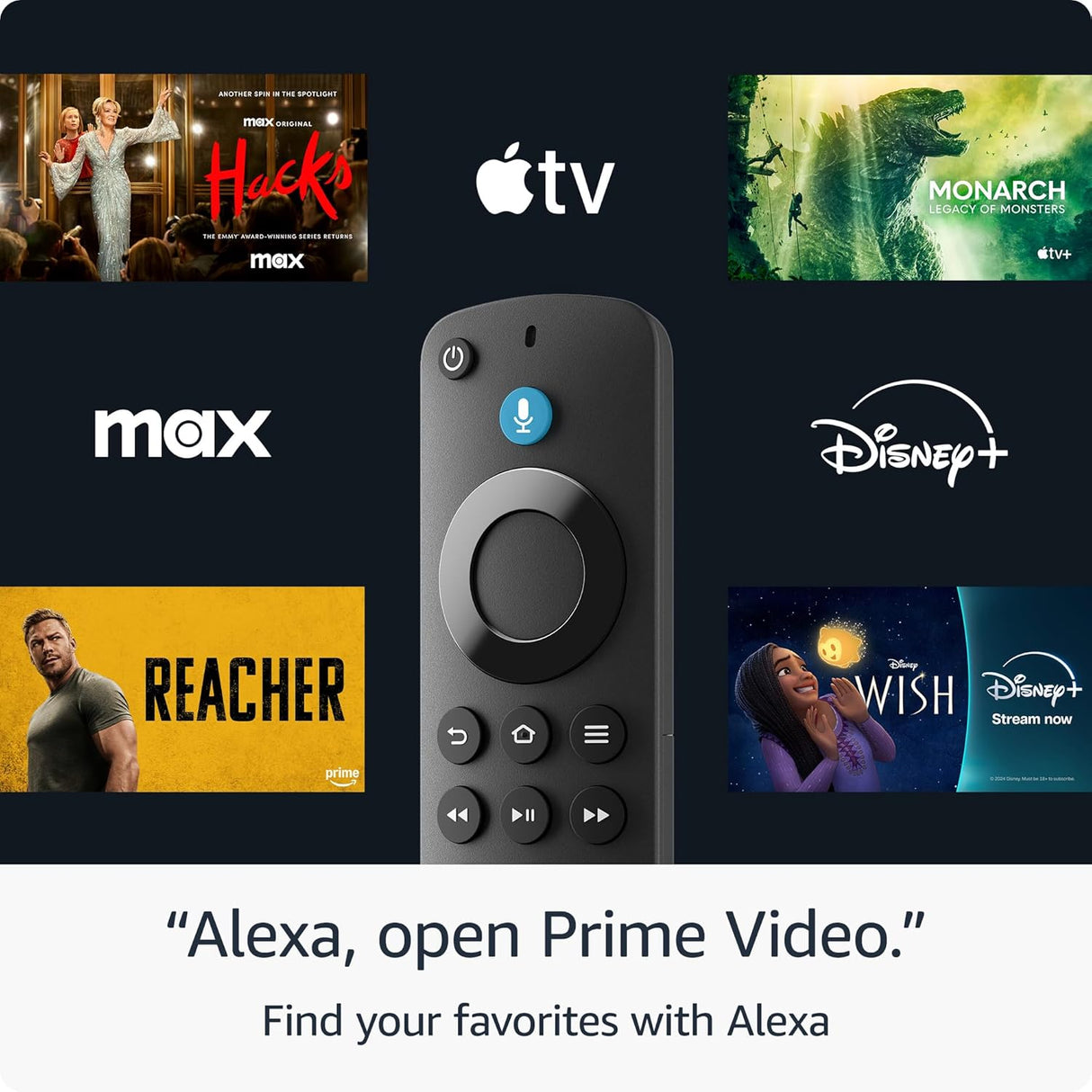 Amazon Fire TV Stick HD (modelo más reciente), TV en vivo gratuita, Control remoto por voz Alexa, controles de Smart Home, streaming en HD