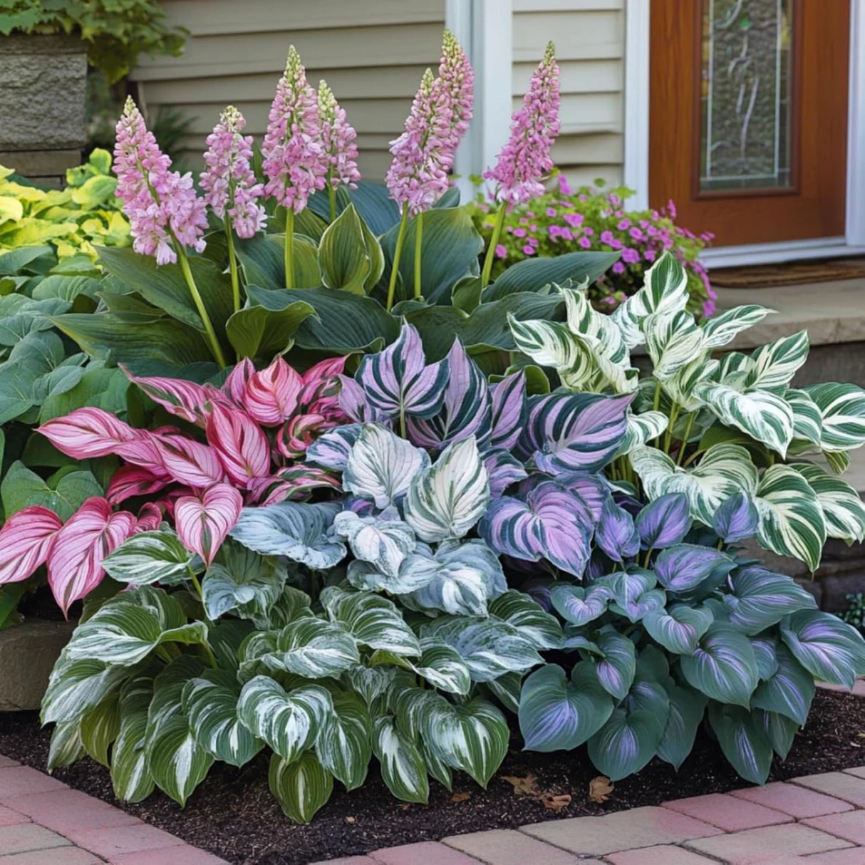 200+ Hosta Seeds Heart-Shaped Hosta Bare Roots - Rich Foliage, Heart Shaped Leaves, Outdoor Garden Attract Pollinators Perennial Bonsai Decoration