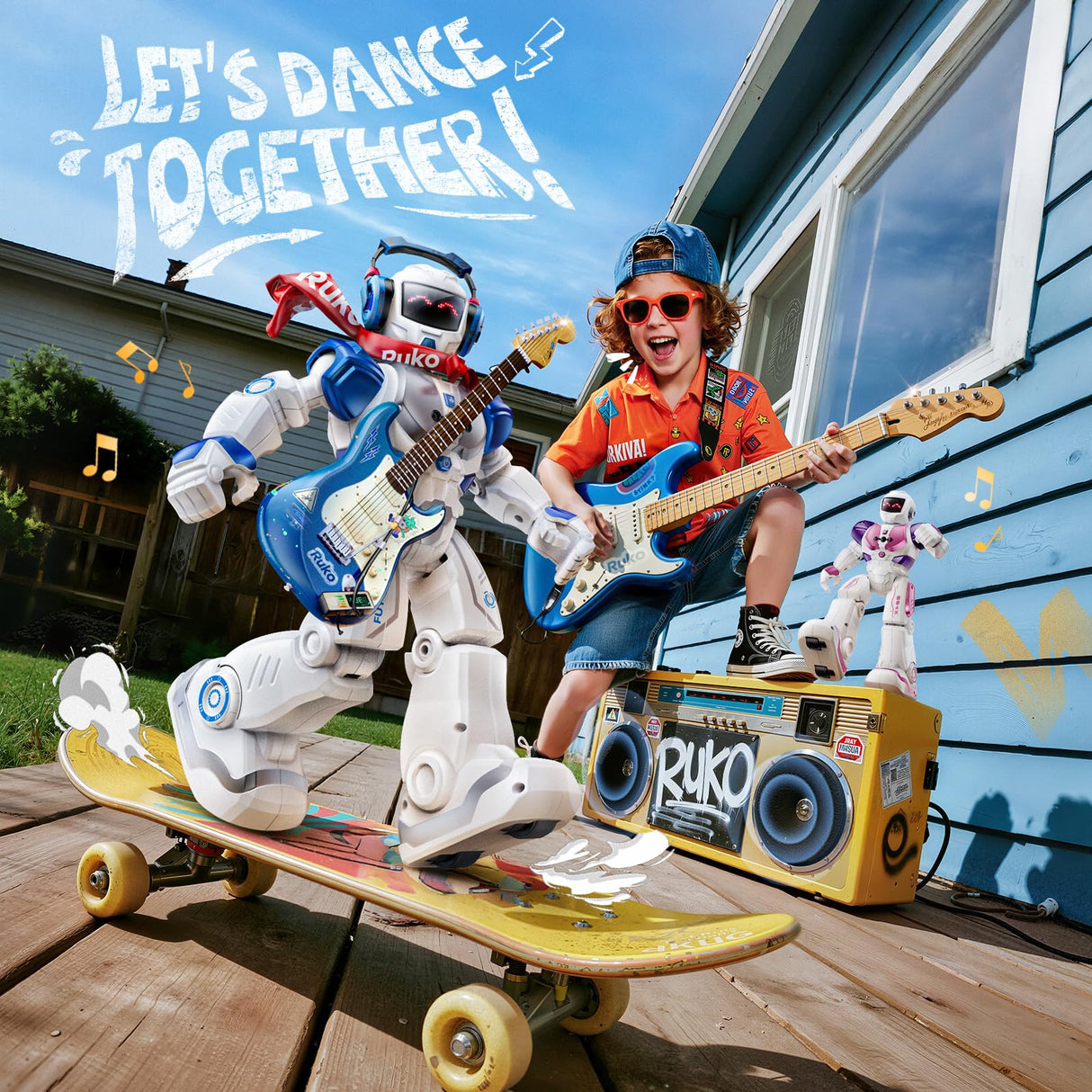 Ruko 6088 Programmable Robot, Gesture Sensing Intelligent Remote Control Robot for Kids 3-6 Years, Christmas Birthday Gift