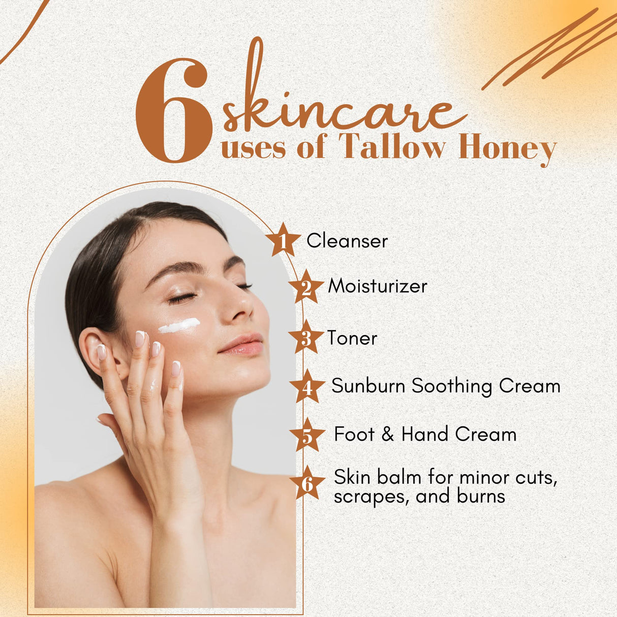 3 Pack Tallow Honey Moisturizer | Only 2 Ingredients: 100% Grass-Fed Tallow + Raw Wild Honey | Handmade in USA | Unscented Face & Body Balm – 2 oz