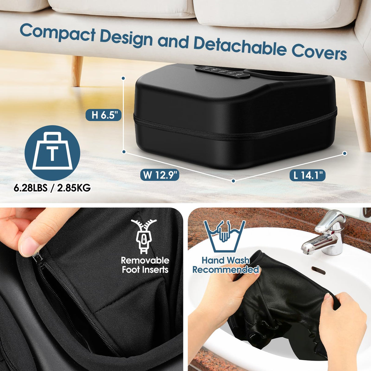 MOUNTRAX Shiatsu Foot Massager with Heat, DIY Gift Ideas for Mom Dad Women Men, Deep Kneading Foot Massager for Plantar Fasciitis, Improve Circulation and Pain Relief