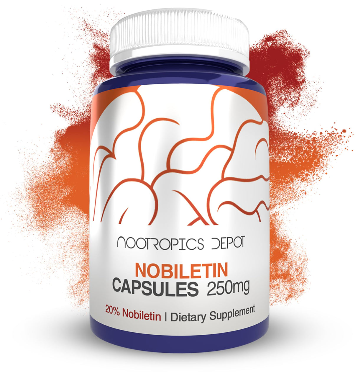 Nootropics Depot Nobiletin Capsules | 250mg | 30 Count | 20% Extract | Citrus aurantium | May Help Suppot Cognitive & Metabolic Function | May Help Promote Cardiovascular Function
