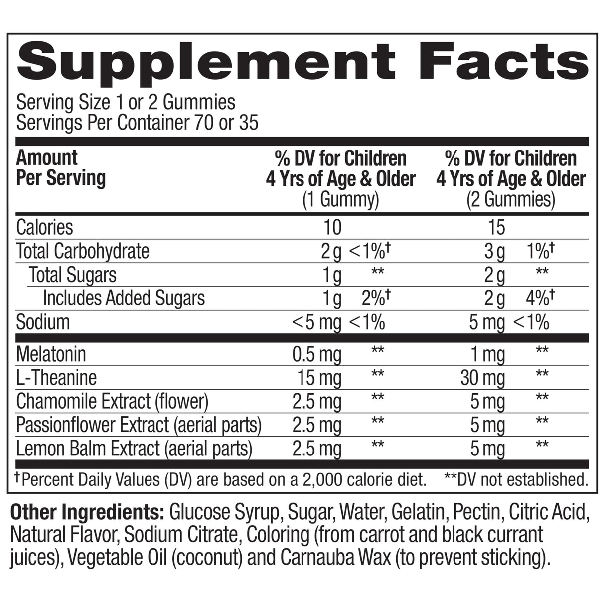 OLLY Kids Sleep Gummies, 0.5mg Melatonin, L Theanine, Chamomile, and Lemon Balm, Raspberry - 70 Count