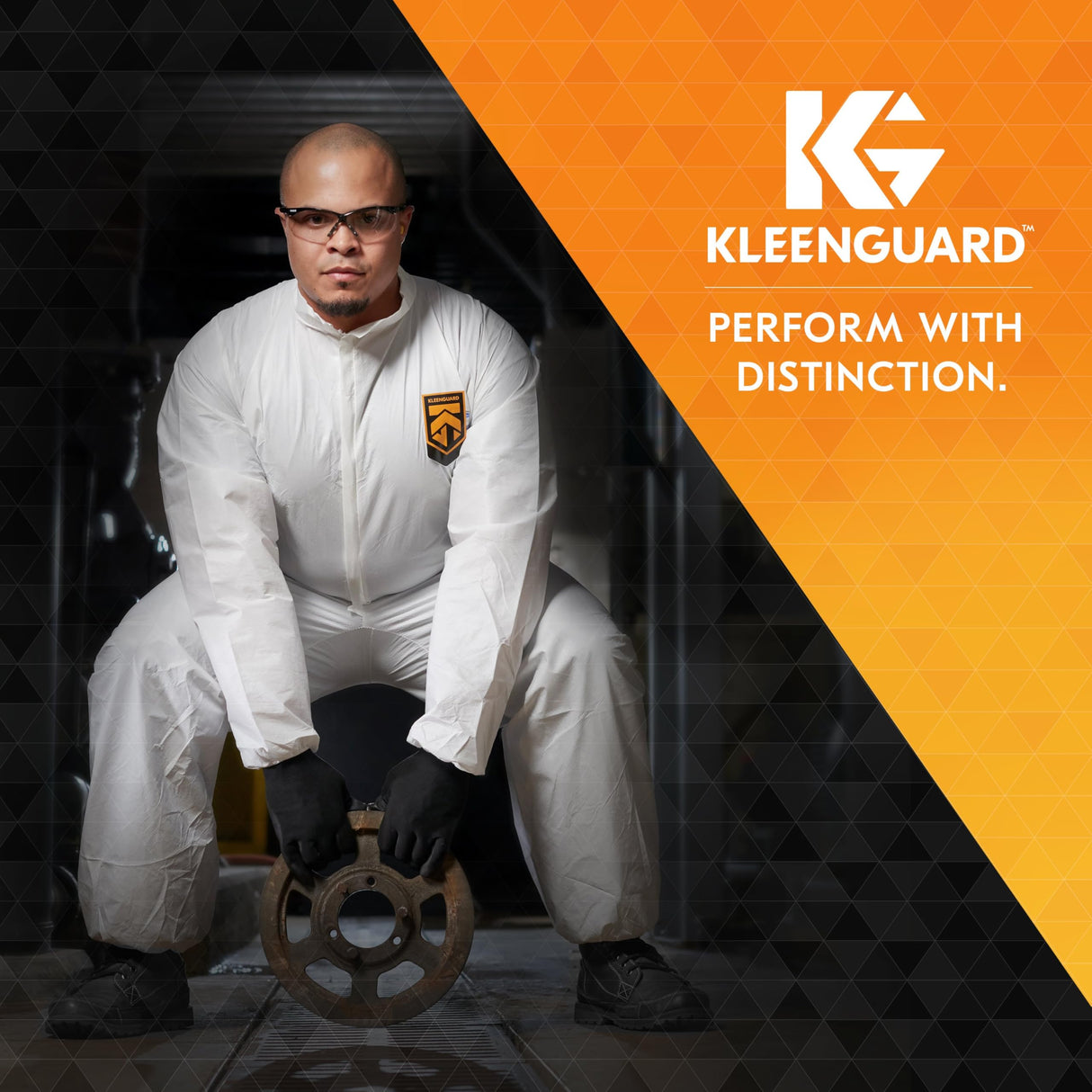 KleenGuard™ V30 Nemesis™ Safety Glasses (25676), Clear Lenses, Black Frame, Unisex Eyewear for Men and Women (12 Pairs/Case)