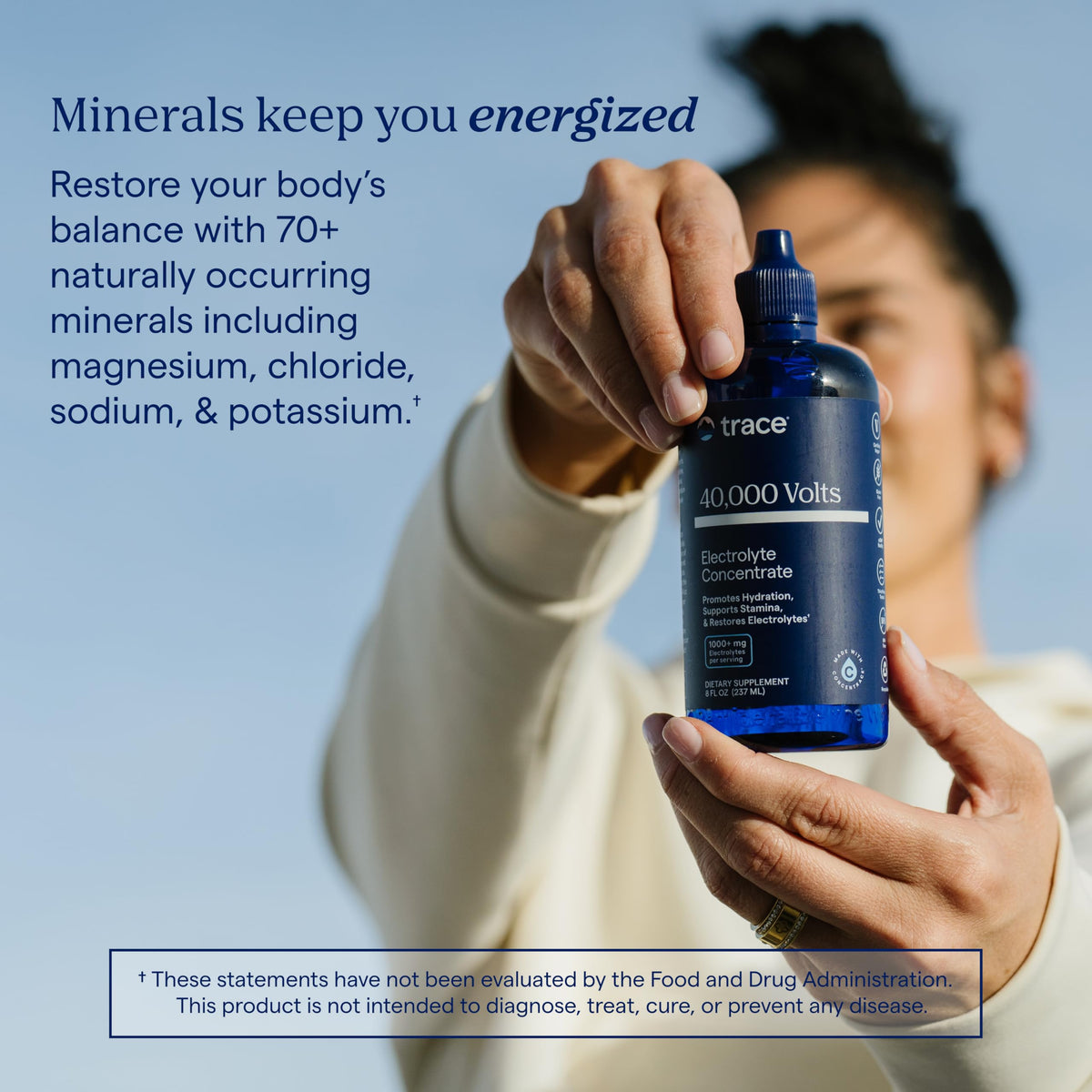 Trace Minerals 40,000 Volts Electrolyte Concentrate, 48 Servings