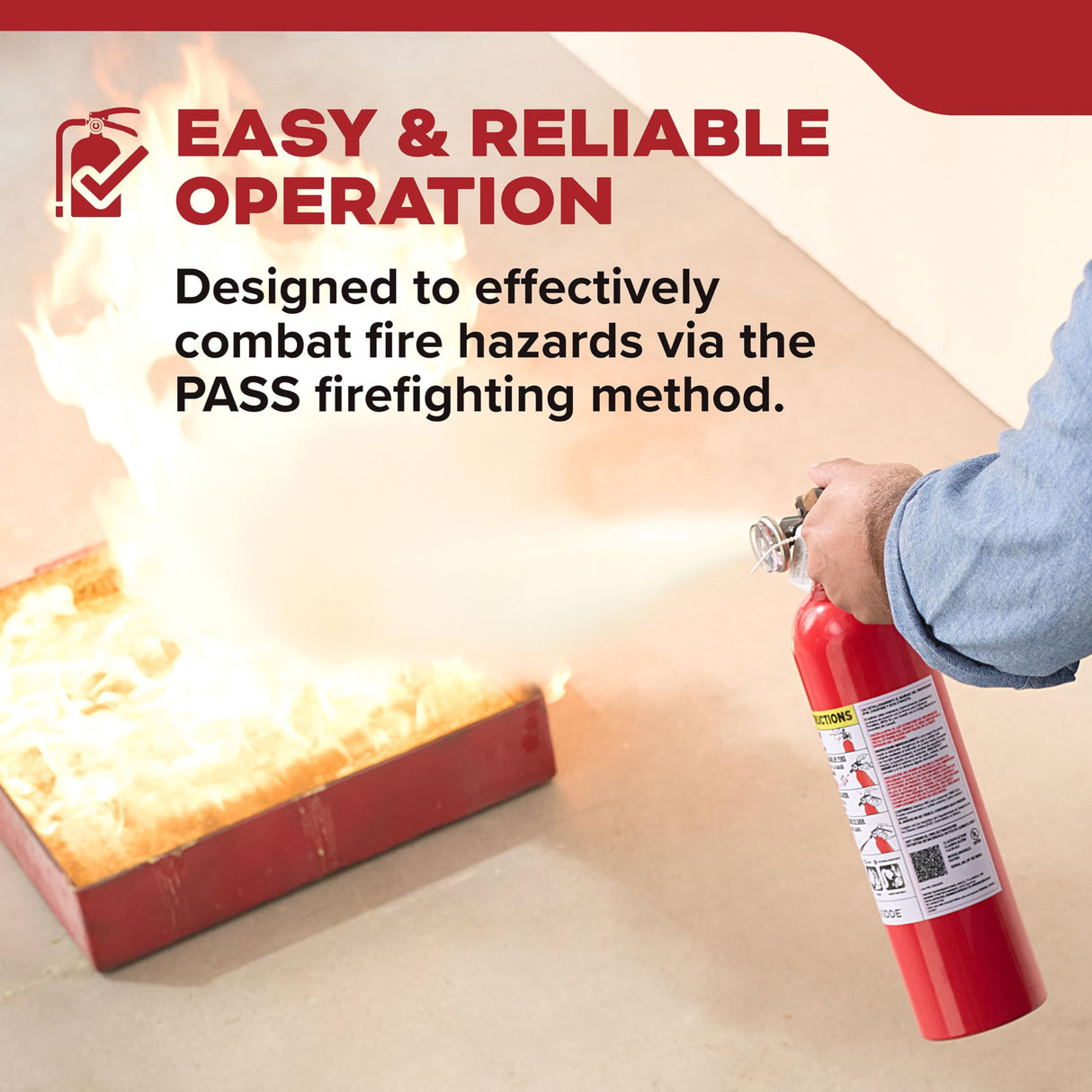 Kidde Multi Purpose Fire Extinguisher for Home, Office, Dorm, Residential, 1A10BC, 2 Pack, manual