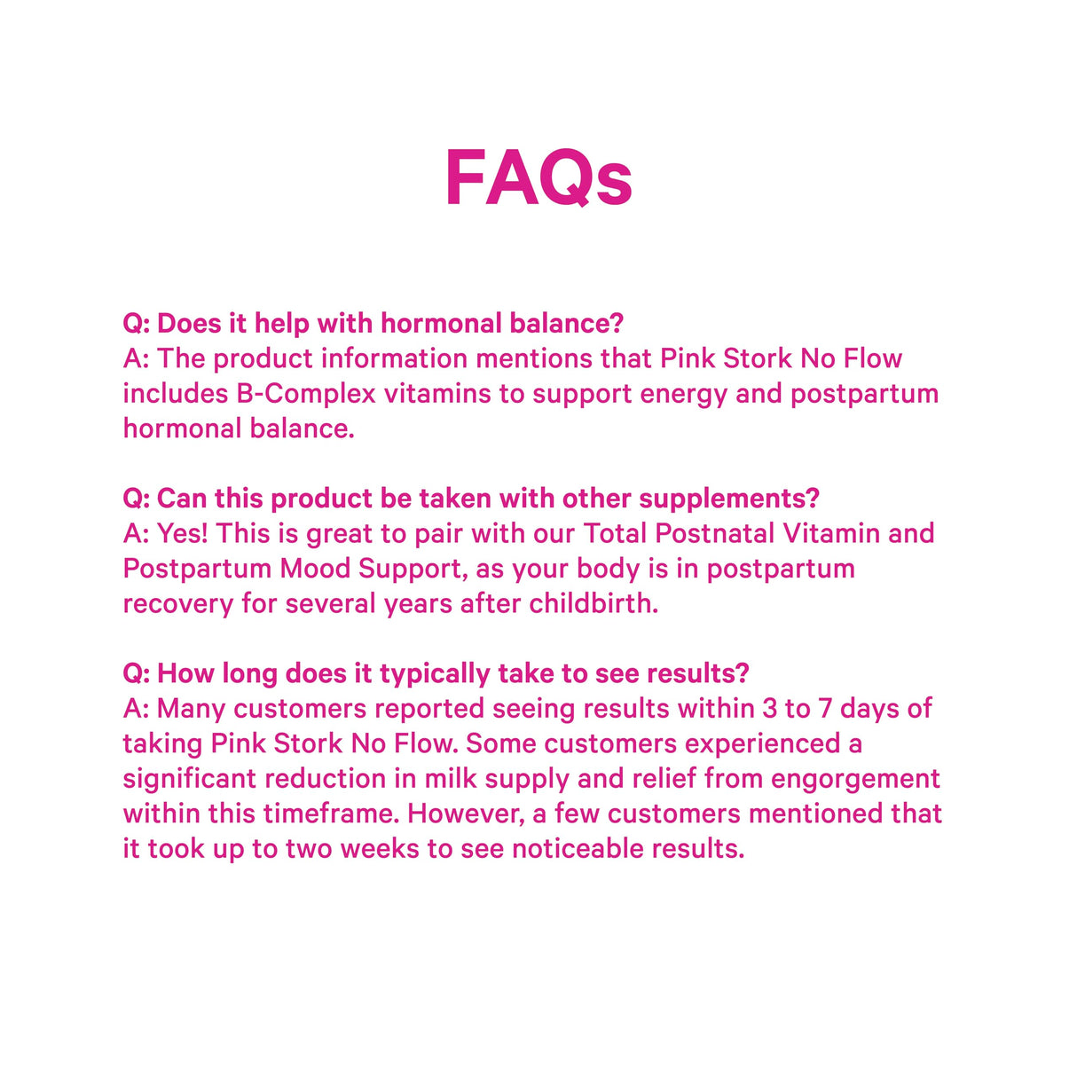 Pink Stork No Flow: Dry Up Breast Milk Supply with Sage, Parsley, and B Vitamins, Postpartum Essentials for Women to Stop Breastfeeding and Decrease Milk Production, 60 Capsules