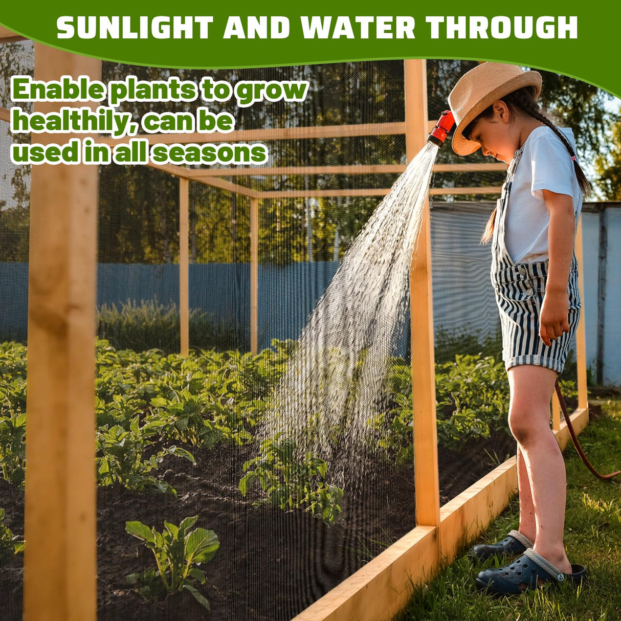Homiton Stronger Garden Mesh Netting, 10 x 20 FT Ultra Fine Nano PP Plant Covers, Small Animals Bird Net Barrier Screen for Vegetables Plants Fruits Flowers Protection, Shading Rate 33%