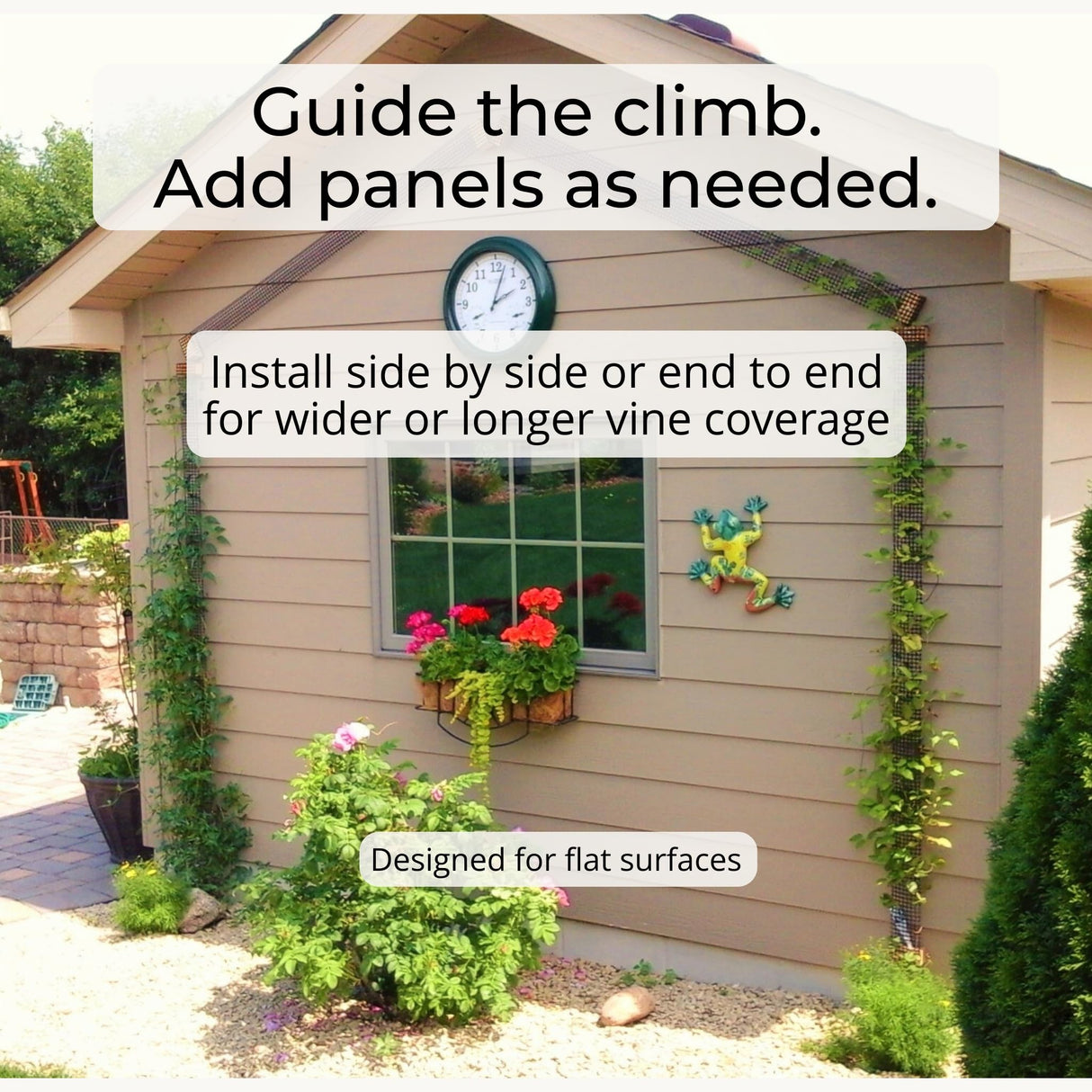 Deck Post Trellis for Clematis and Climbing Plants, 1-Pack