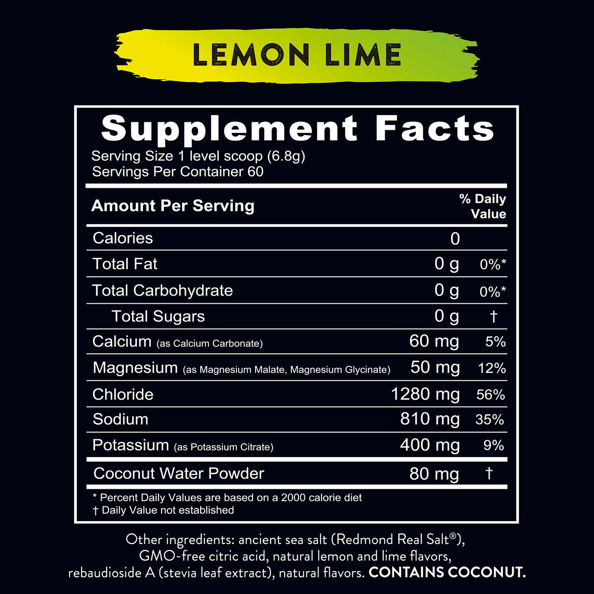 REDMOND Re-Lyte Electrolyte Powder Drink Mix (Lemon Lime)