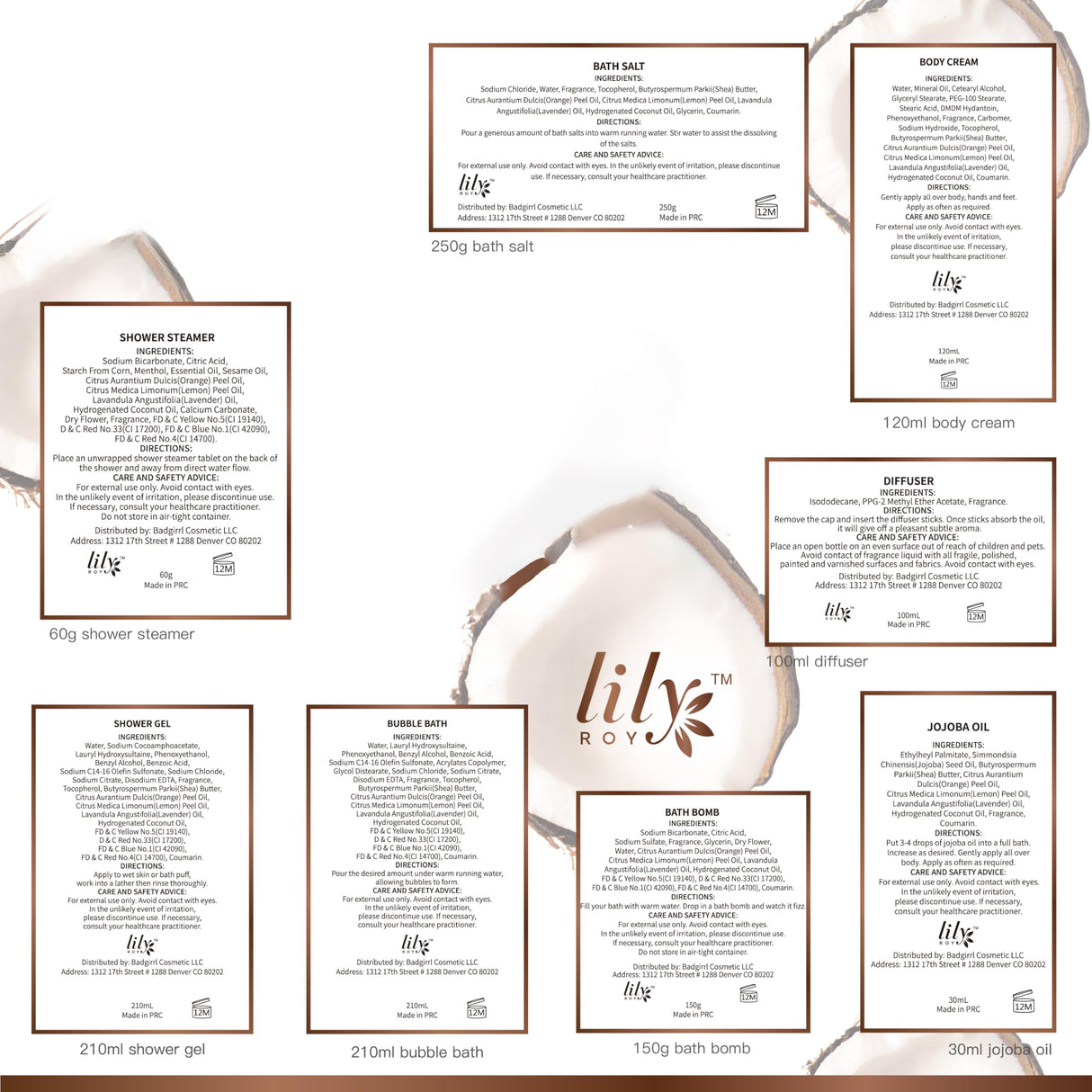 Bath and Body Gift Basket Set for Women - Coconut Vanilla Christmas Gifts for Women, Spa Gift Basket 17-Piece Bath Gift Set Self Care Gifts for Mothers Day, Fathers Day, Birthday Gifts for Her & Him