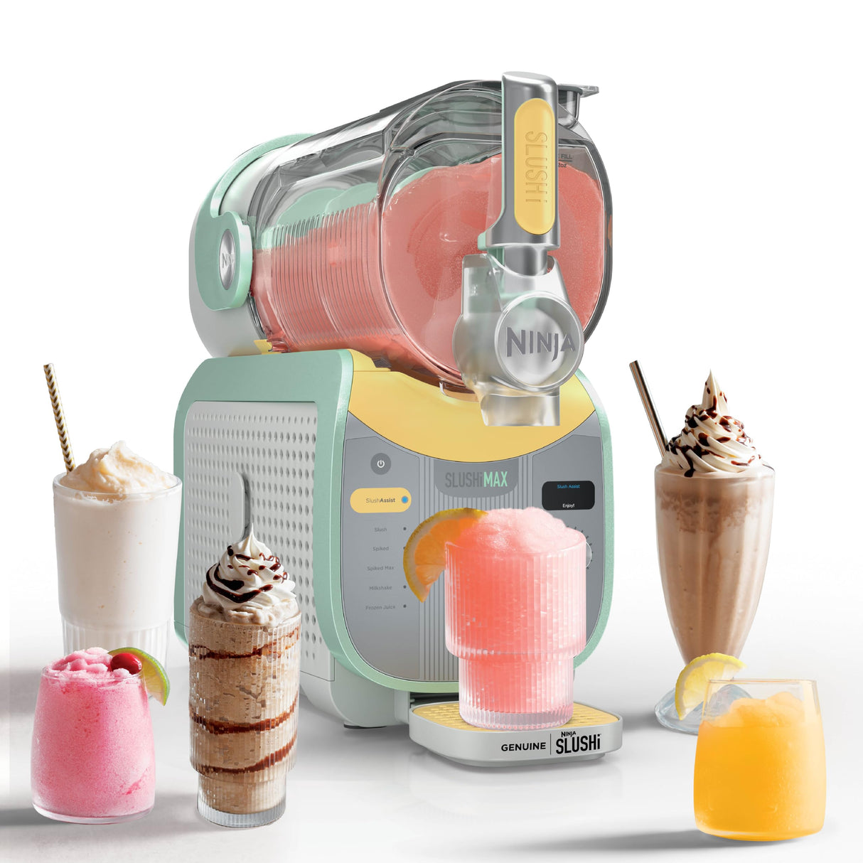 Ninja SLUSHi Max XXL Smart Frozen Drink Maker | Top Performance & Smart Technology, Party-Size 150oz Capacity, No Ice Needed, 6 Programs, Ideal Temp & Texture up to 12 hours | Mint FS605IV