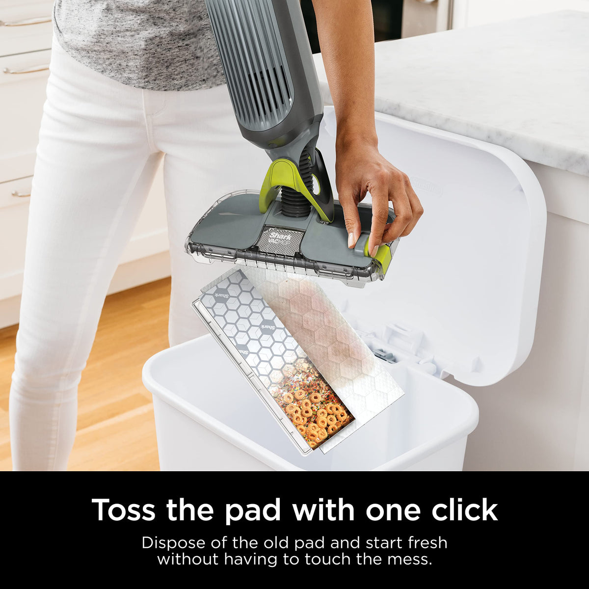 Shark VACMOP Disposable Hard Floor Pad Refills, 32 Count, VMP32
