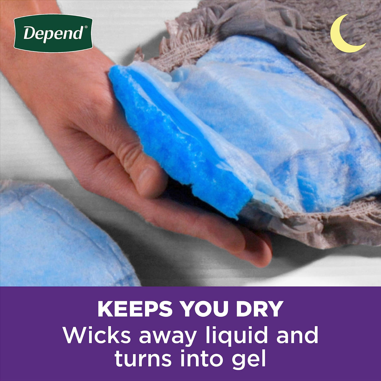 Depend Night Defense Adult Incontinence Underwear for Men, Disposable, Overnight, Large, Grey, 22 Count, Packaging May Vary