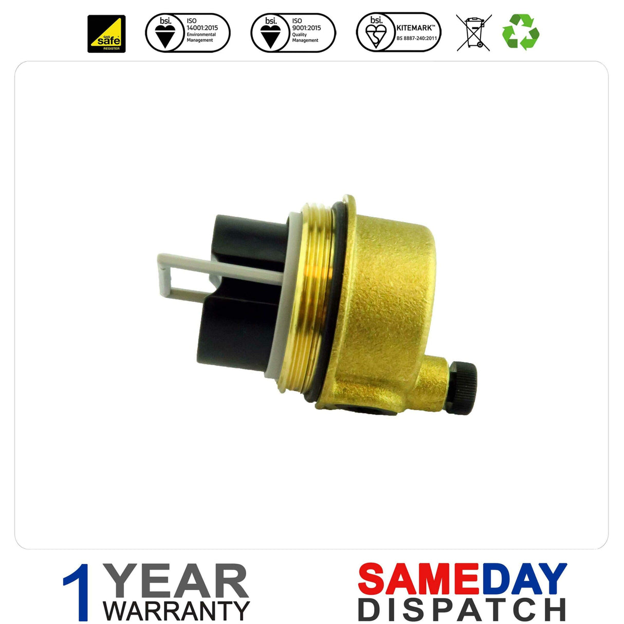 HTS Boiler Auto Air Vent Compatible with Main Combi 24 24HE 30HE, 25 30 ECO & 25 30 ECO EL, System 18 24 28 HE & 24 28 ECO & 24 28 Automatic Air Vent AAV 248043