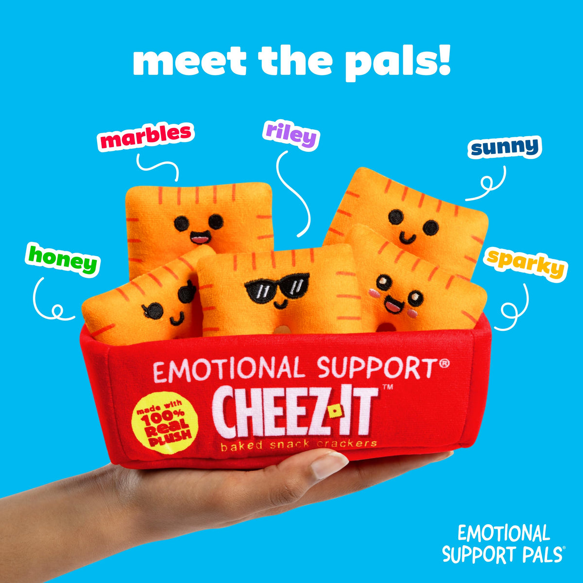 Emotional Support Pals Cheez-It, Cute Stuffed Animals by Relatable