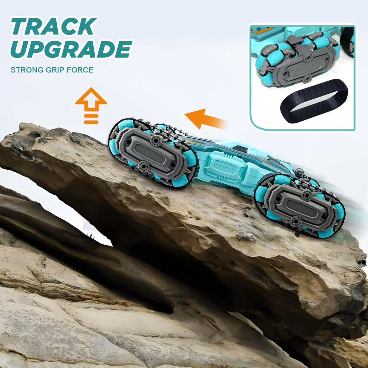 ZMMB 8 Wheel RC Stunt Car with Gesture Control, Spray & LED Lights, Double-Sided Off-Road Vehicle for Boys & Girls Ages 6-14, Ideal Christmas & Birthday Gift