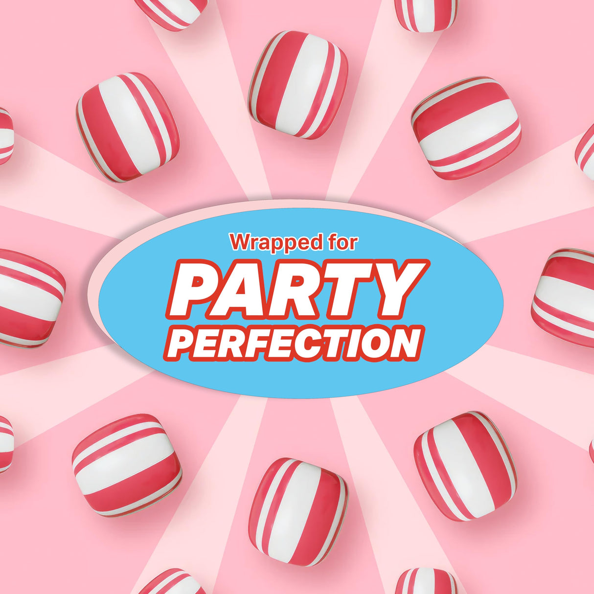 Soft Peppermint Candy Puff Christmas Mints - 5 Pounds Approx 440 Pieces, Mints Individually Wrapped Christmas Candy