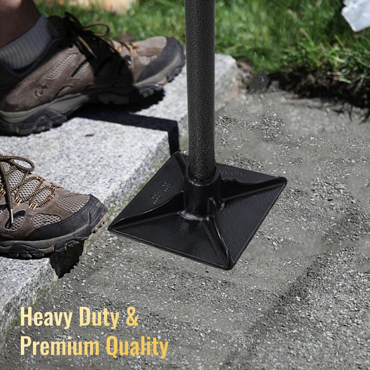 Heavy Duty Steel Tamper Tool with 62 Inch Adjustable Handle Hand Tamper for Efficient Soil Compaction Tamping Asphalt Gravel Sand Stone Dirt Heavy Duty Ground Tamper for Leveling Smoothing Surfaces