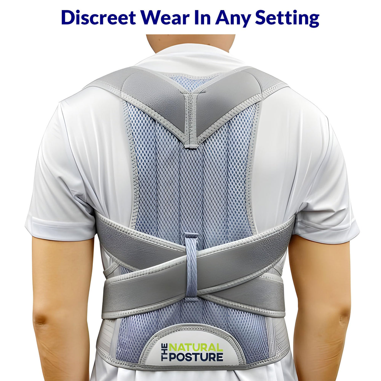 The Natural Posture Posture Corrector for Men and Women - Lumbar Back Brace and Shoulder Straightener - Helps Provide Lower Back Support and Relief - Adjustable, Comfortable and Easy to Wear