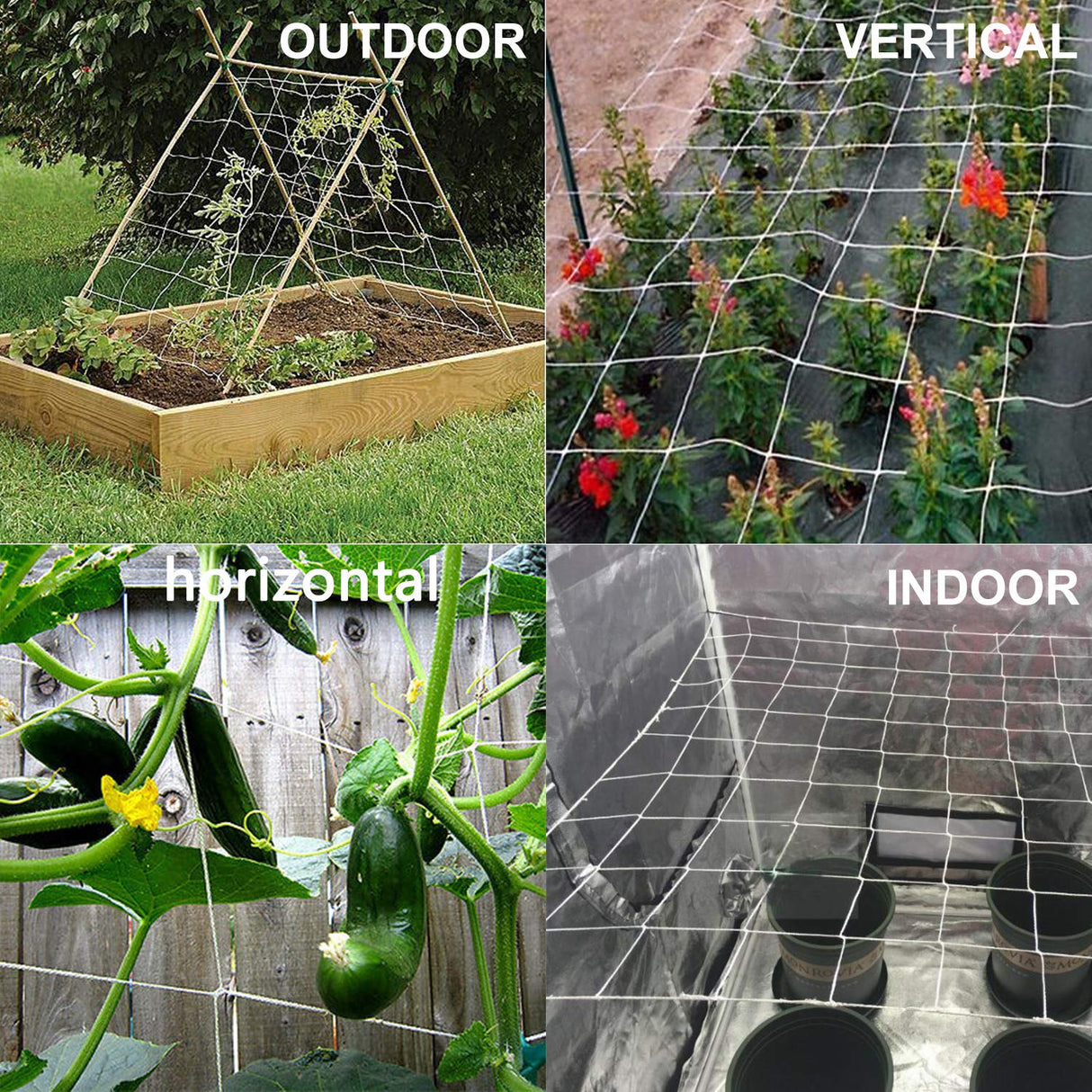 BaseGoal 3.5in Mesh Trellis Netting, 5x60ft, 1 Pack