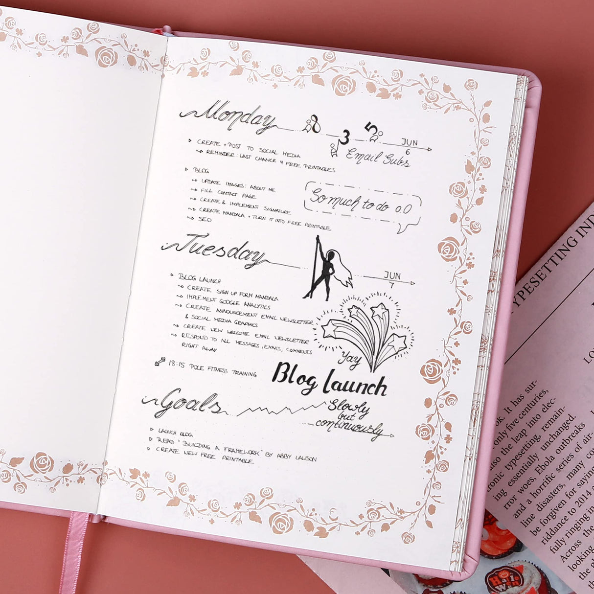 CAGIE Diary with Lock and Key for Girls Heart Shaped Girls Diary for Women Kids A5 Secret Notebook with Lock for Writing Travel Gifts, 5.3 x 7 inches, Pink