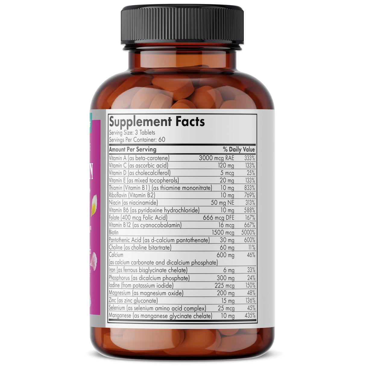 Futurebiotics Hair, Skin & Nails Beauty MultiVitamin with Biotin, Hair Vitamins and Skin Vitamins That Promote Healthy Hair and Nail, 180 Tablets