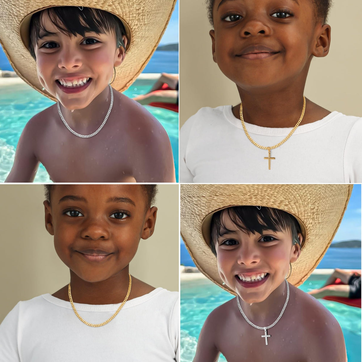 Avotto Gold Plated Chain for Men Boys 5mm Mens Boys Gold Plated Chain Stainless Steel Cuban Link Chains for Men Kids Chain Necklace Teenage Teen Boy Jewelry Gifts for Him 16inch