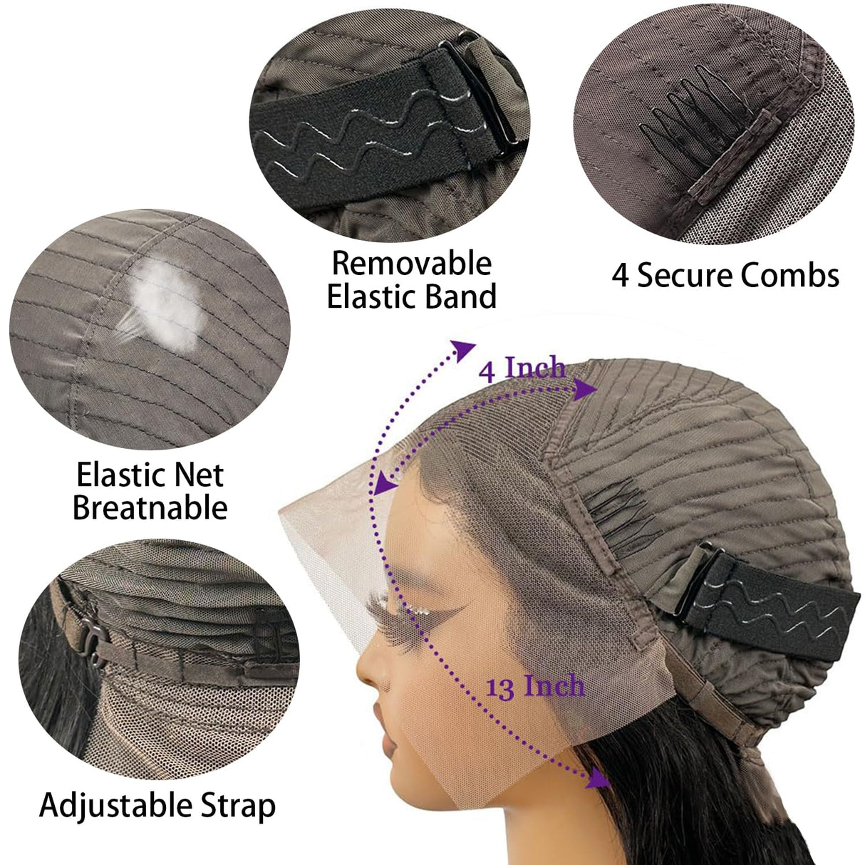 28 Inch Deep Wave Lace Front Wigs Human Hair 13x4 HD Lace Front Wigs 200 Density Human Hair Pre Plucked Glueless Wigs with Baby Hair Deep Curly Wig for women