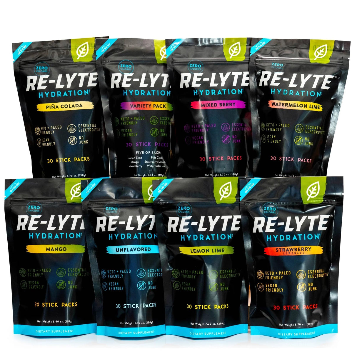 REDMOND Re-Lyte Hydratio Electrolyte Drink Powder Mix (Mango) 30 Stick Packs