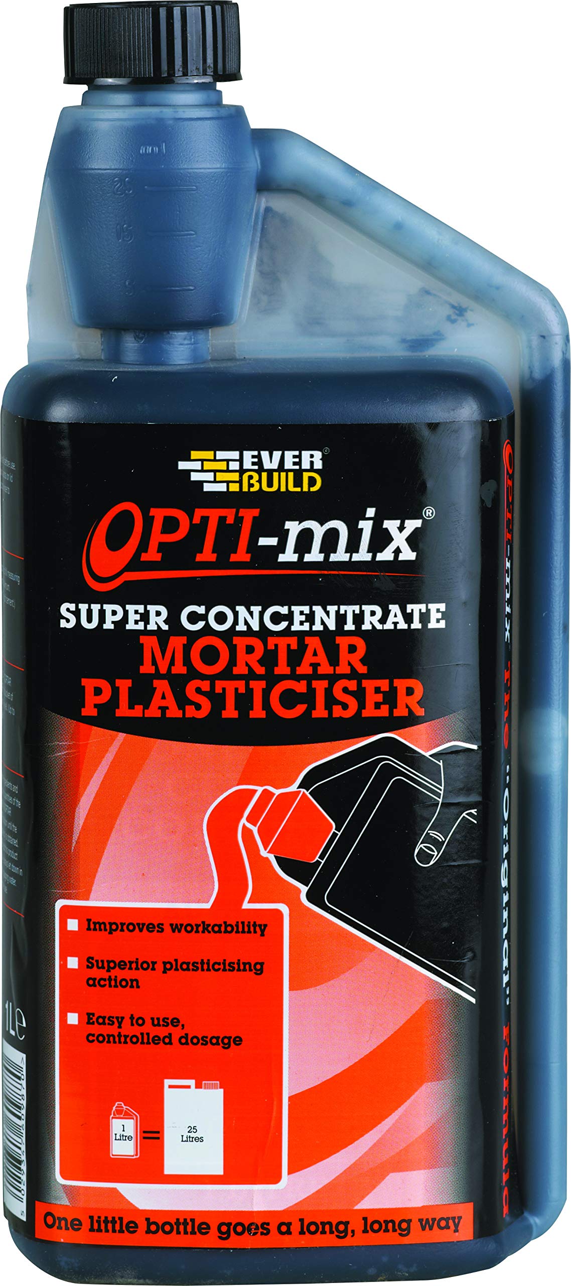 Everbuild OPTIMIX1 Opti-Mix Mortar Plasticizer 1L