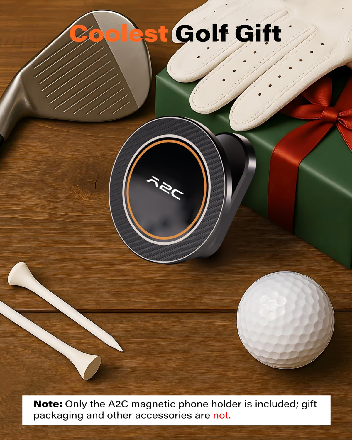 A2C Alloy Magnetic Golf Cart Phone Holder, Unique Golf Accessories for Men