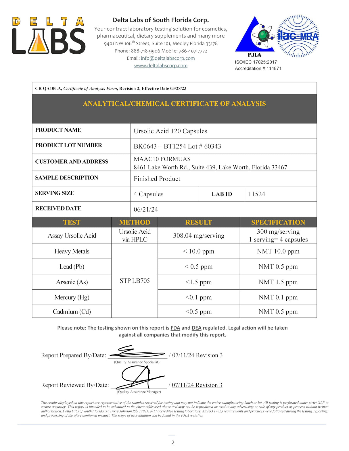 MAAC10 Ursolic Acid 300mg - Sourced from Rosemary Extract, AMPK & Sirtuin Activator - Third-Party Lab Tested