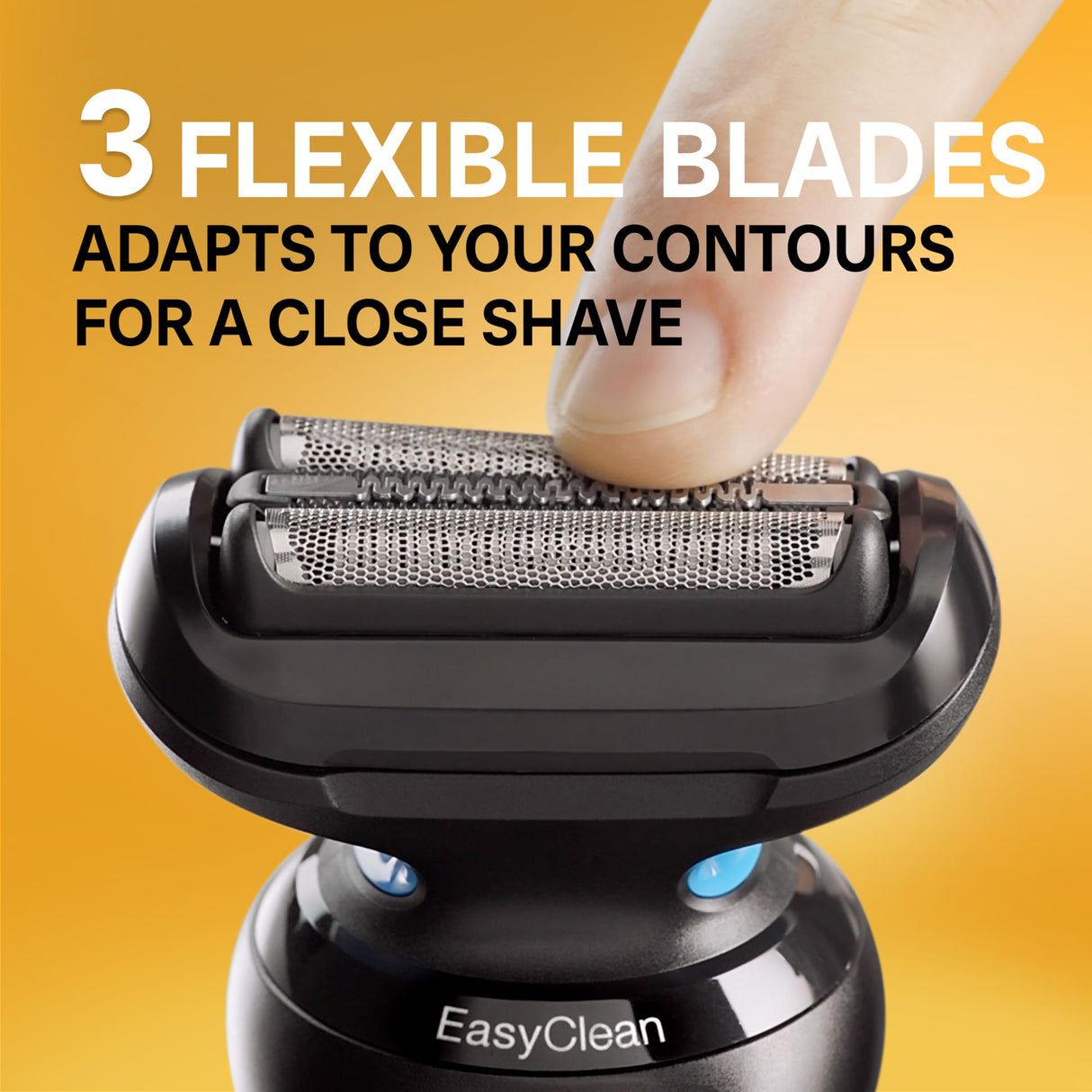 Braun Electric Shaver for Men, Series 5 5120s, Wet & Dry Shave, Turbo Shaving Mode, Foil Shaver, Engineered in Germany, with Beard Trimmer & Attachments, Blue