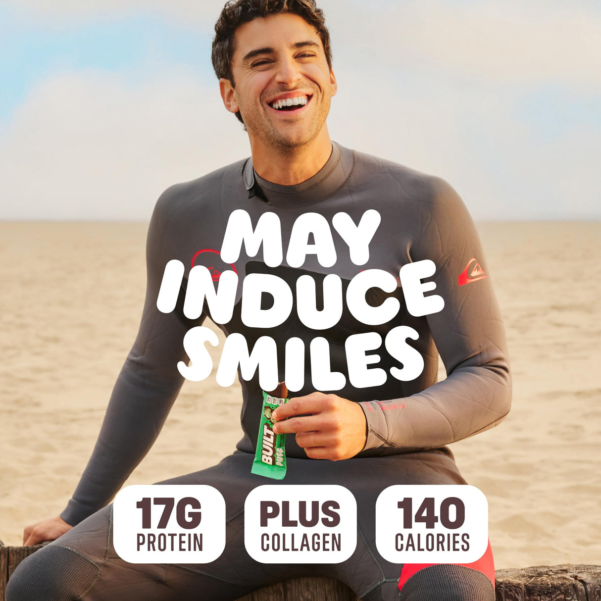 Built Bar, Puff Protein Bars, Mint Chip Puff, 17g Protein Snacks, On-The-Go Bars, Only 140 Calories, 6g Sugar, Collagen, Gluten Free, 12 Count