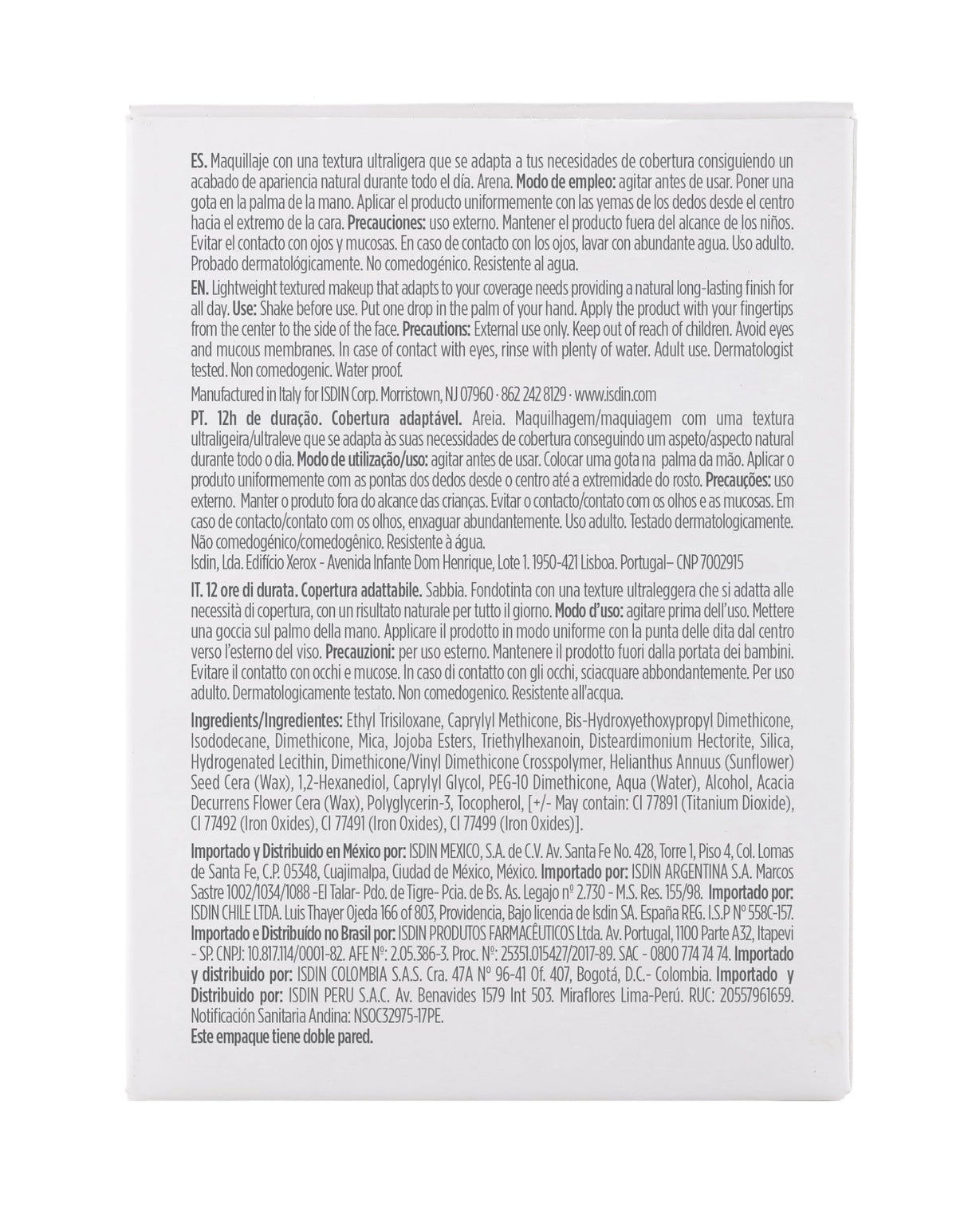 Isdinceutics Skin Drops Sand - Ultralight 12 Hour Foundation Drops in the Shade Sand, Full Coverage Liquid Makeup and Primer, 0.5 FL OZ
