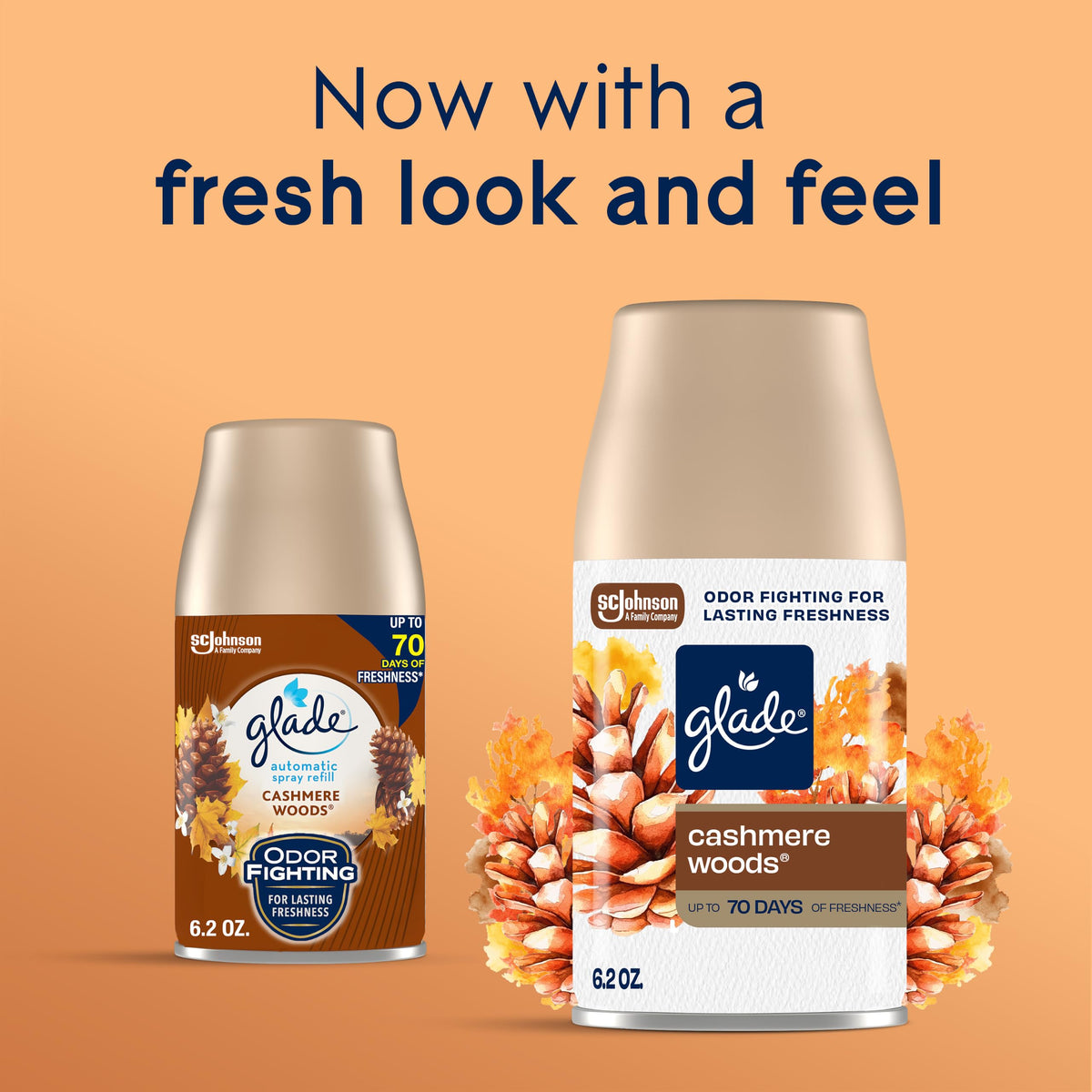 Glade Automatic Spray Refill Air Freshener, Cashmere Woods, 3 Count