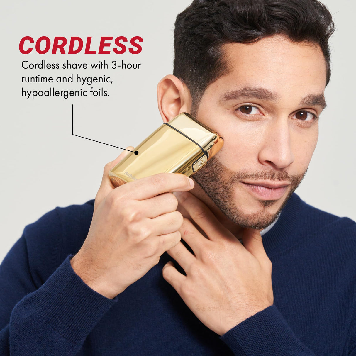 BaBylissPRO Barberology Double Foil Shaver, FXFS2 SILVERFX Professional Electric Shaver