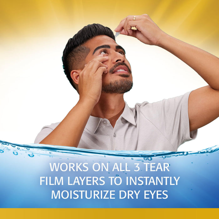 Refresh Optive Mega-3 Lubricant Eye Drops, Preservative-Free, 0.01 Fl Oz Single-Use Containers, 30 Count